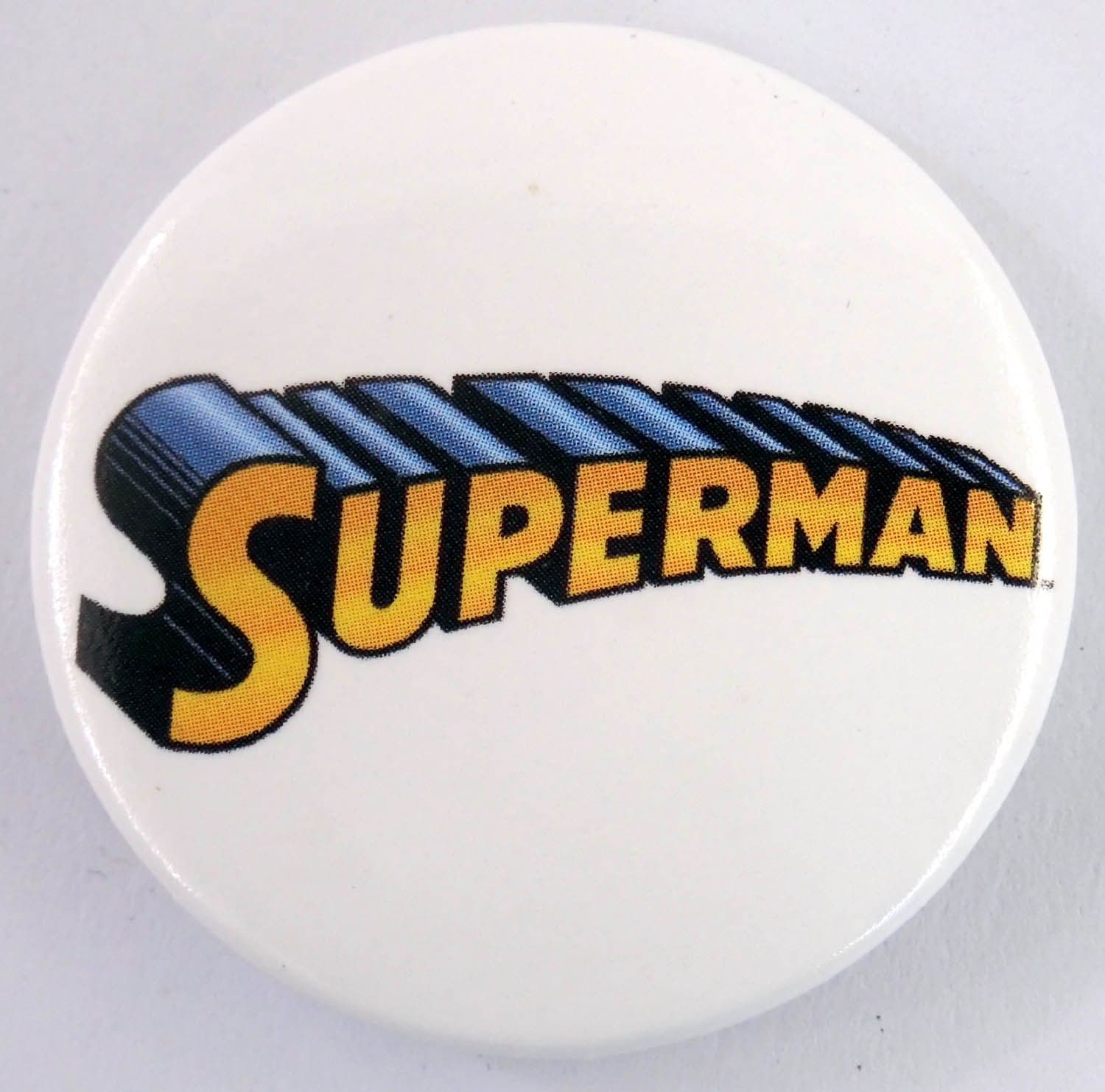 Superman - 'Logo' Large Button Badge
