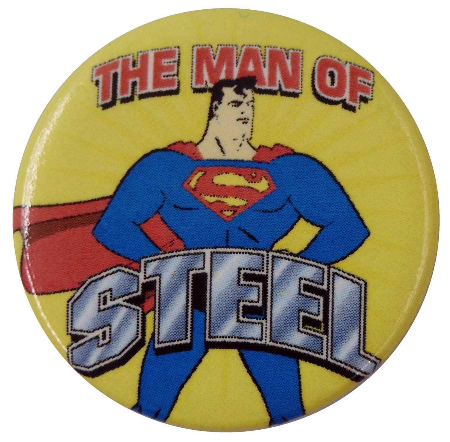 Superman - 'The Man of Steel' Button Badge