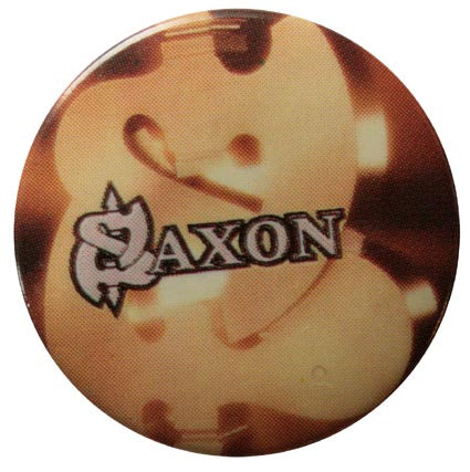 Saxon - 'S Logo' Button Badge