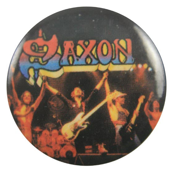 Saxon - 'On Stage' Button Badge
