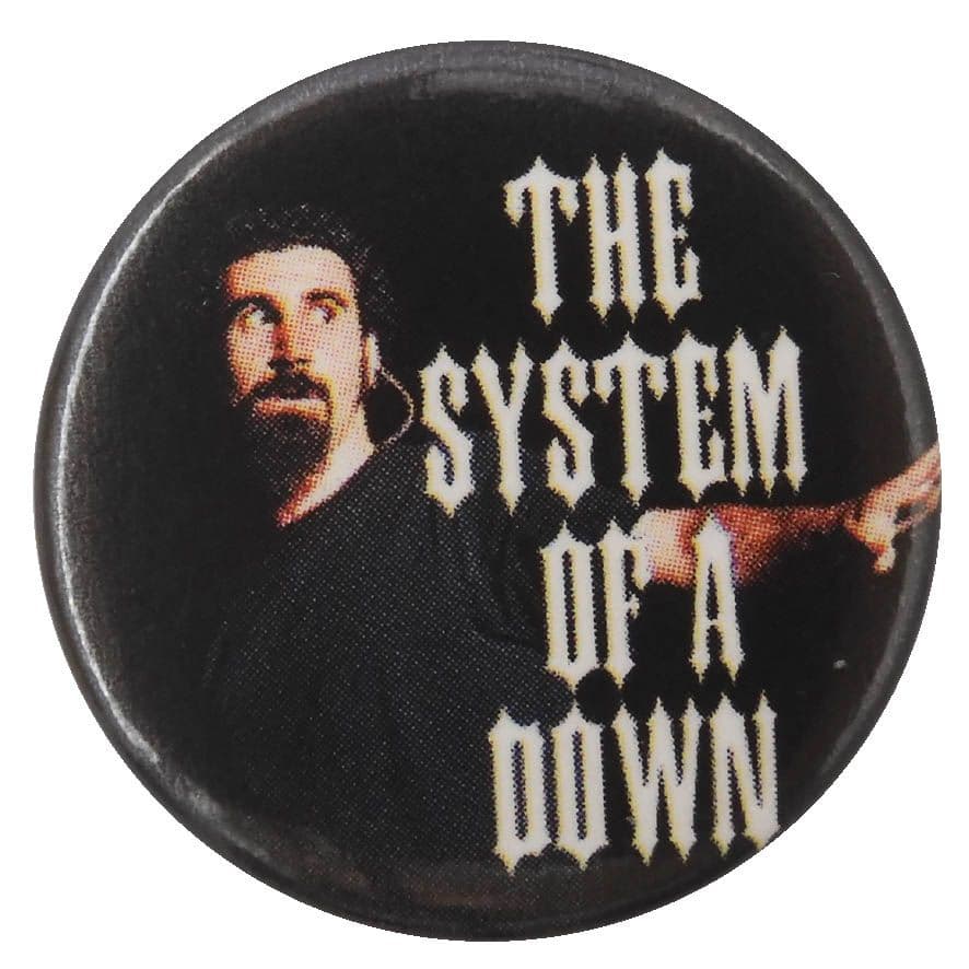 System of a Down - 'Serj Black' Button Badge