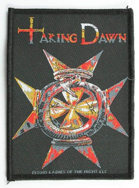 Taking Dawn- 'Time to Burn' Woven Patch