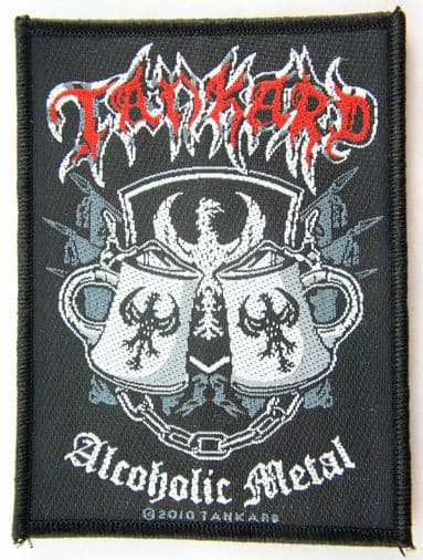 Tankard - 'Alcoholic Metal' Woven Patch