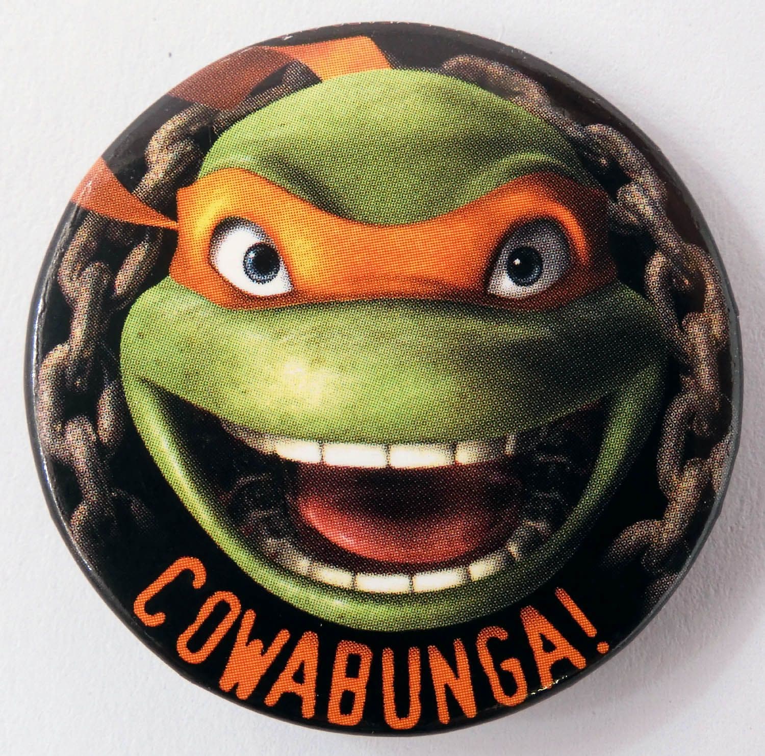 Teenage Mutant Ninja Turtles - 'Cowabunga' Large Button Badge