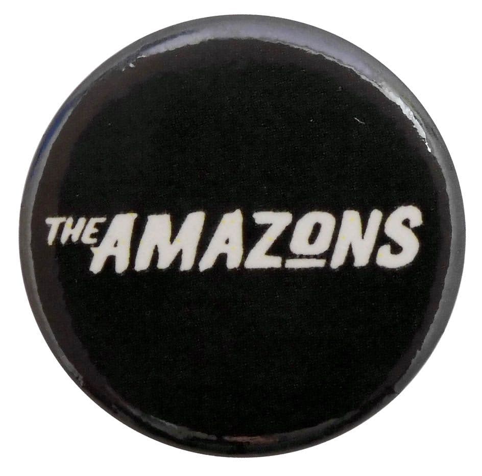 The Amazons - 'Logo on Black Background' Button Badge
