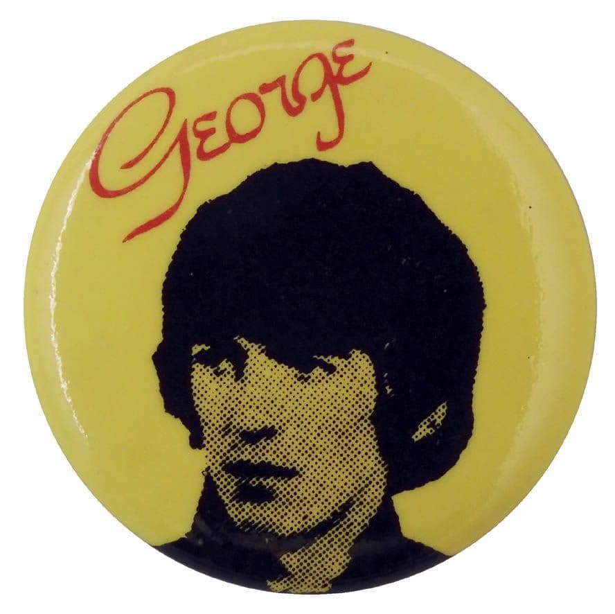 The Beatles - 'George Yelllow' Button Badge