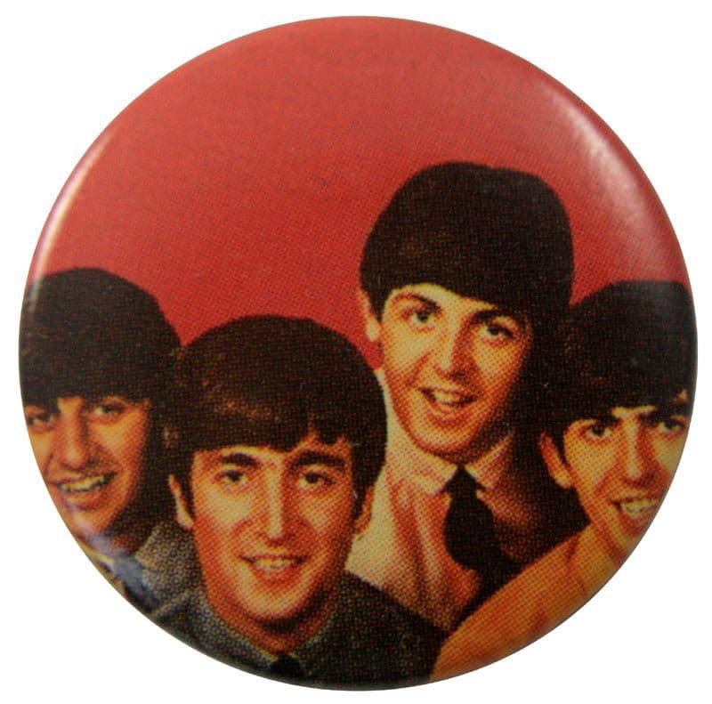 The Beatles - 'Group Red' Button Badge