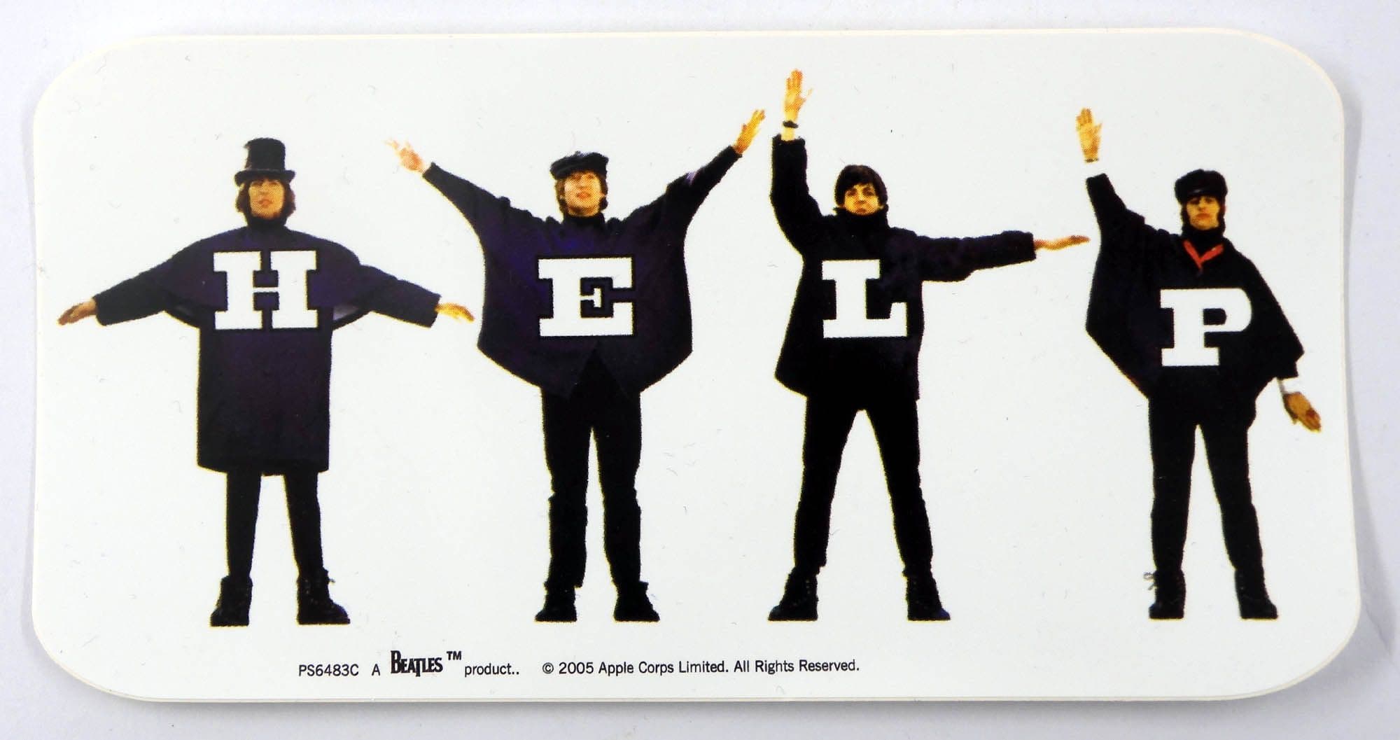 The Beatles - 'Help' Sticker