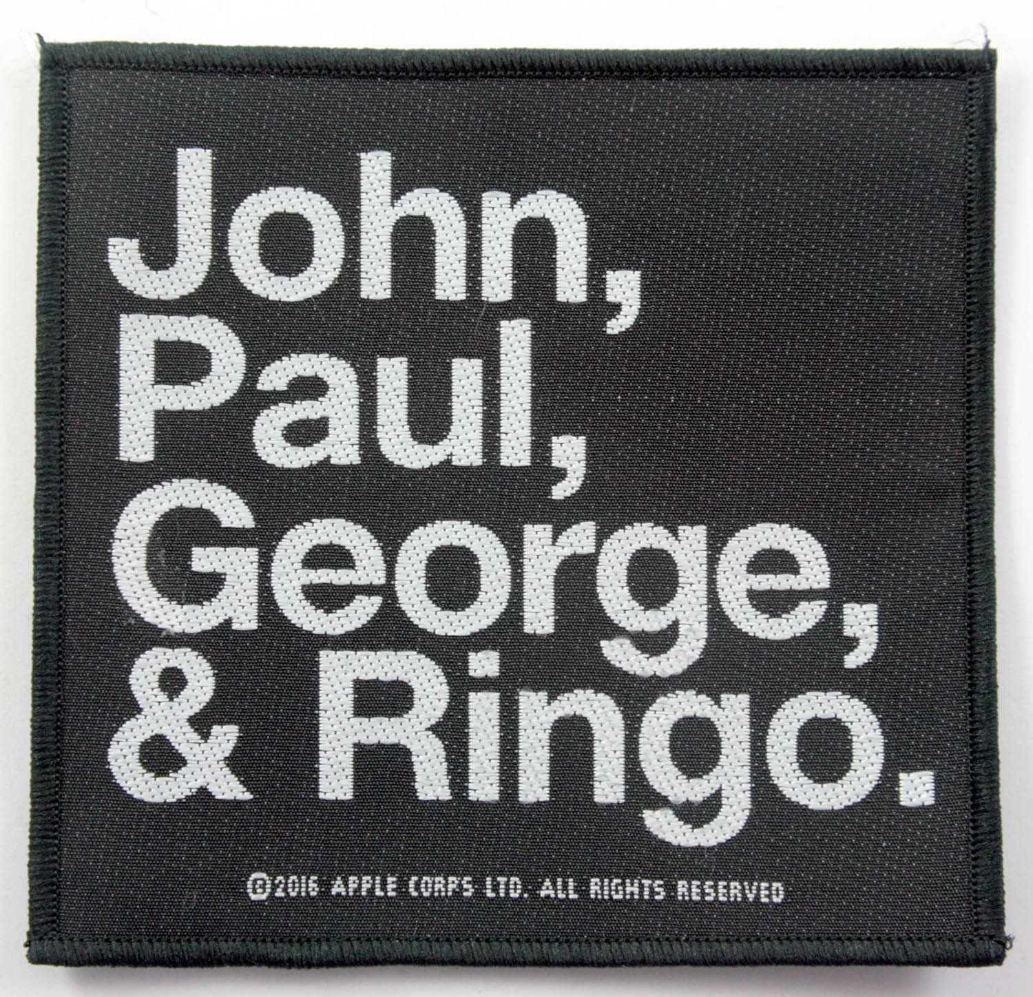 The Beatles - 'John, Paul, George & Ringo' Woven Patch