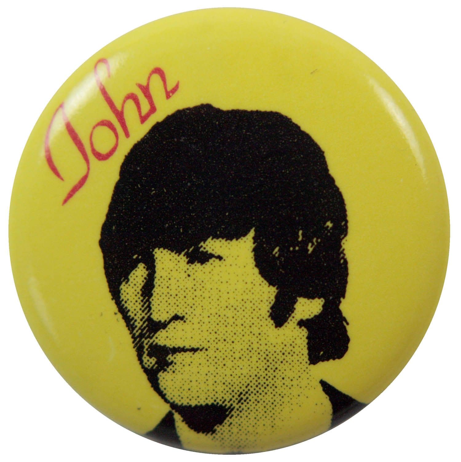 The Beatles - 'John Yellow' Button Badge