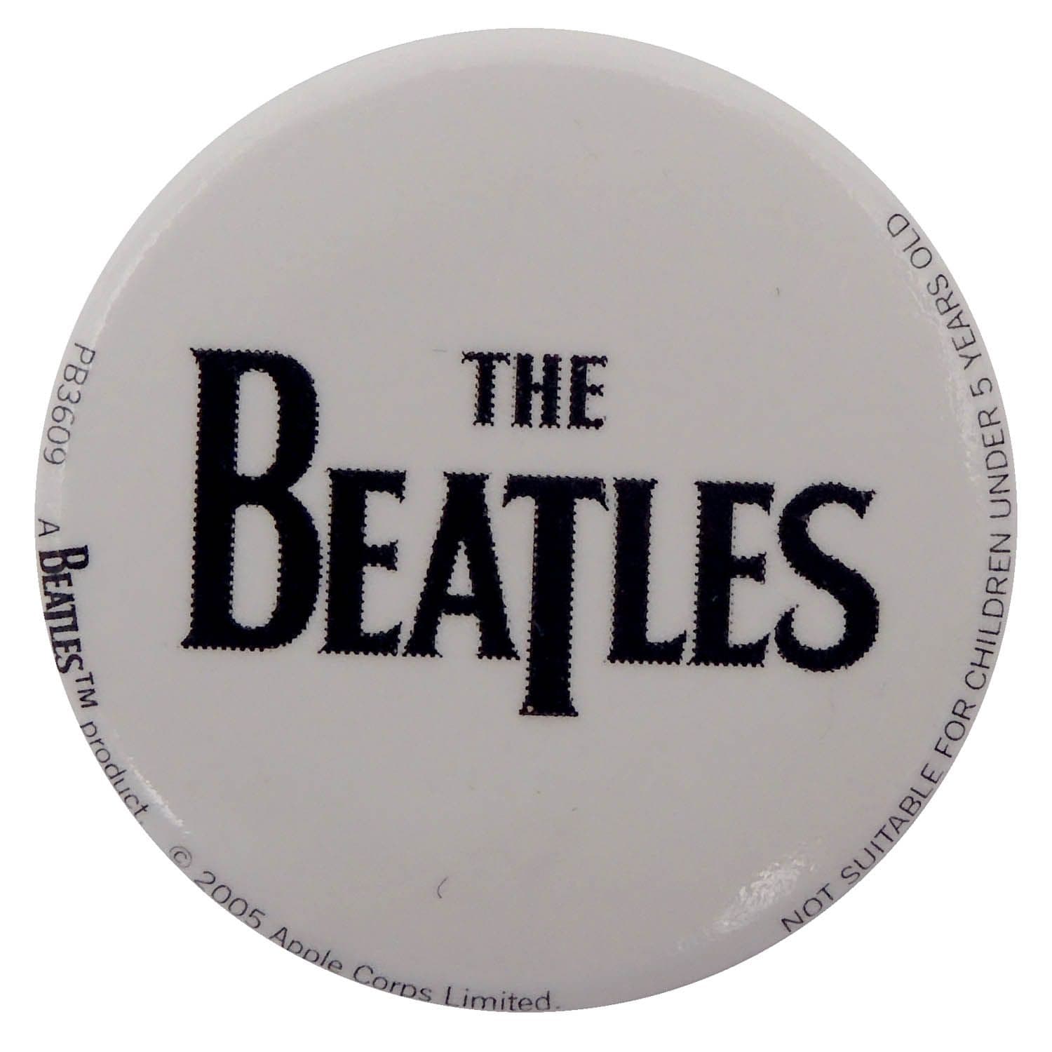 The Beatles - 'Logo (white)' Button Badge