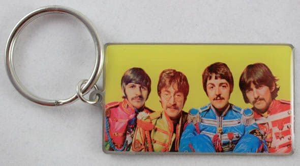 The Beatles - 'Sgt Pepper Yellow' Keyring