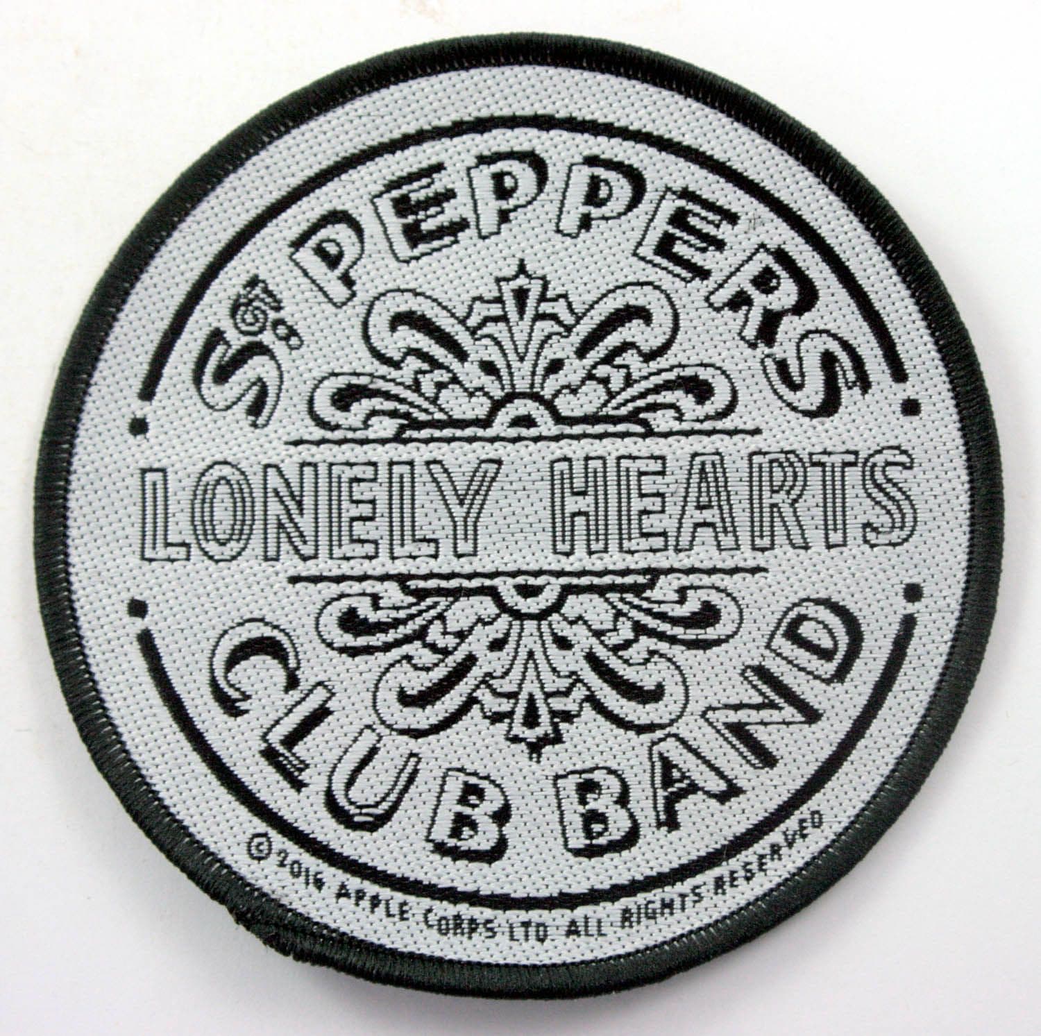 The Beatles - 'Sgt Peppers Black & White' Woven Patch