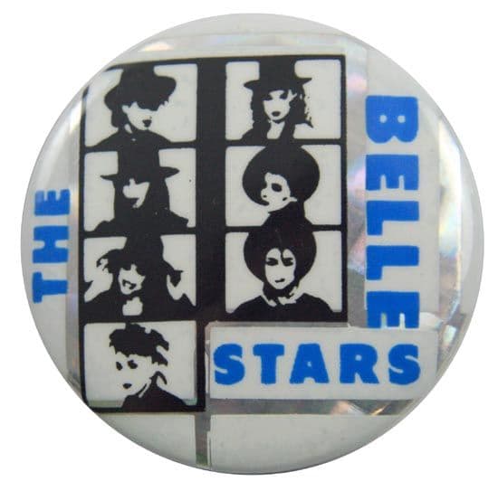 The Belle Stars - 'White' Prismatic Button Badge