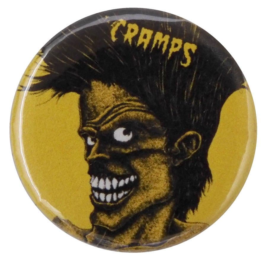 The Cramps - 'Bad Music for Bad People' Button Badge