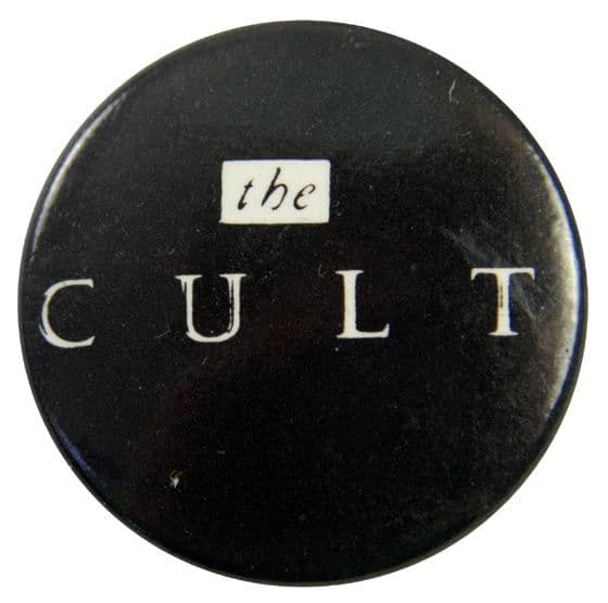 The Cult - 'Name Black' Button Badge