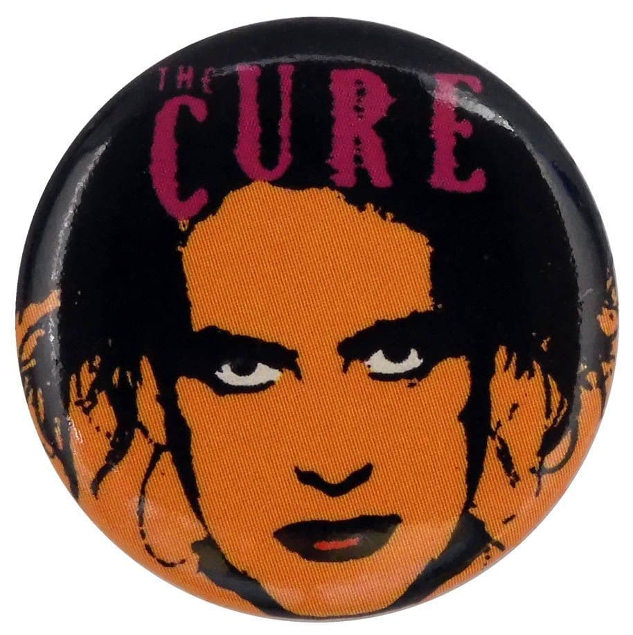 The Cure - 'Robert Orange Face' Button Badge