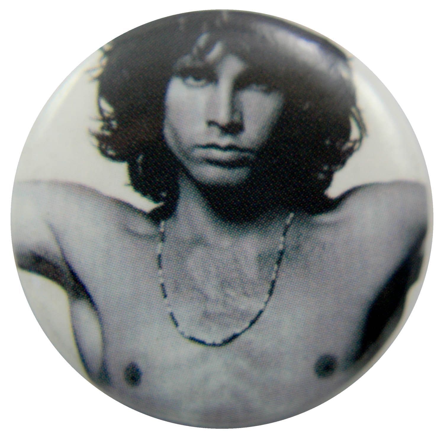 The Doors - 'Jim Black & White' Button Badge