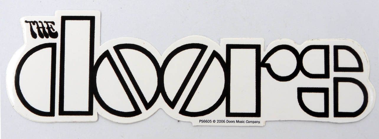 The Doors - 'Logo' Sticker
