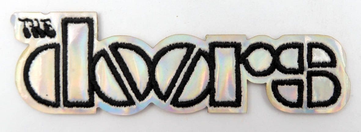 The Doors - 'Sonic Silver Logo' Woven Patch