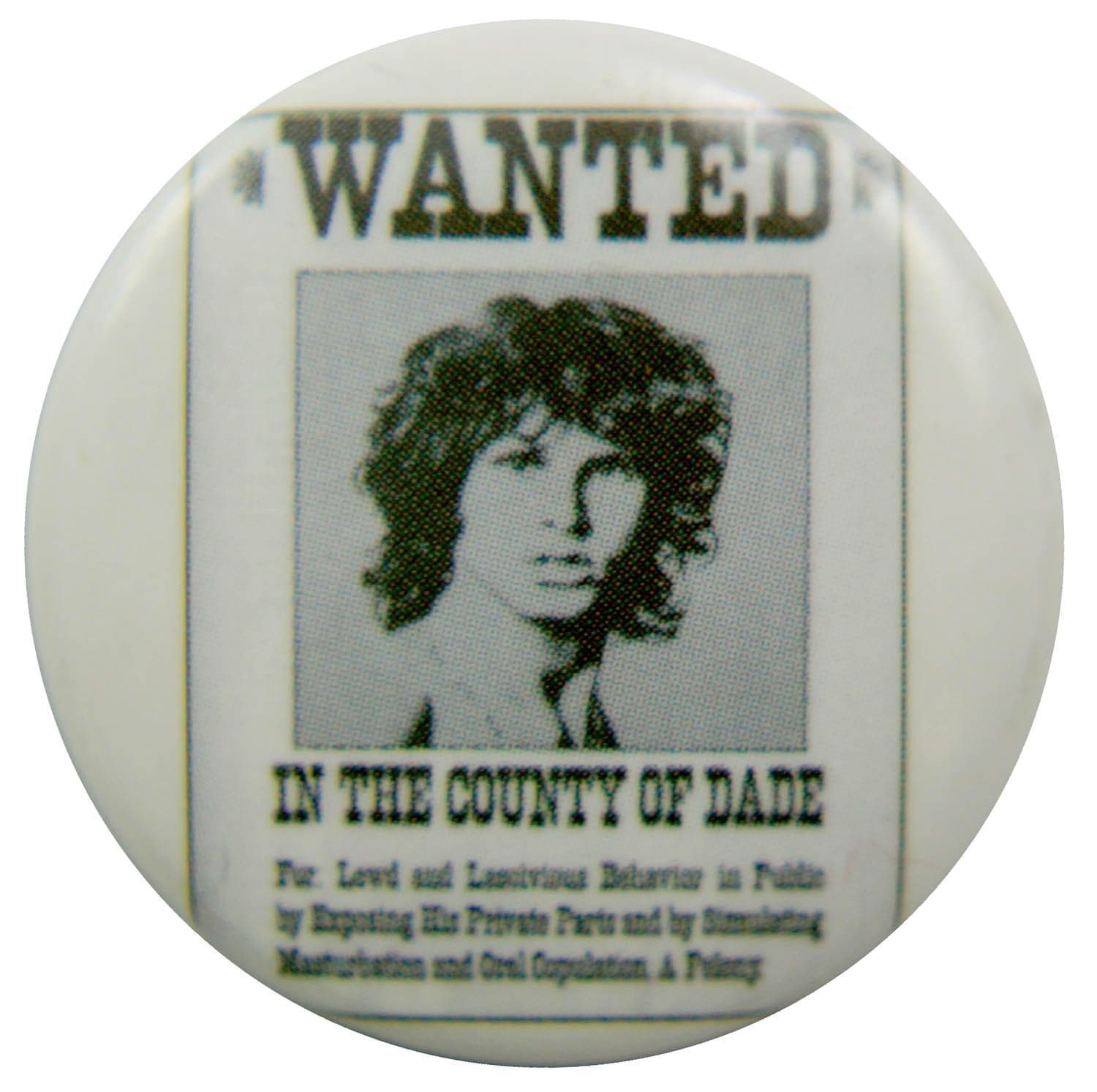 The Doors - 'Wanted' Button Badge