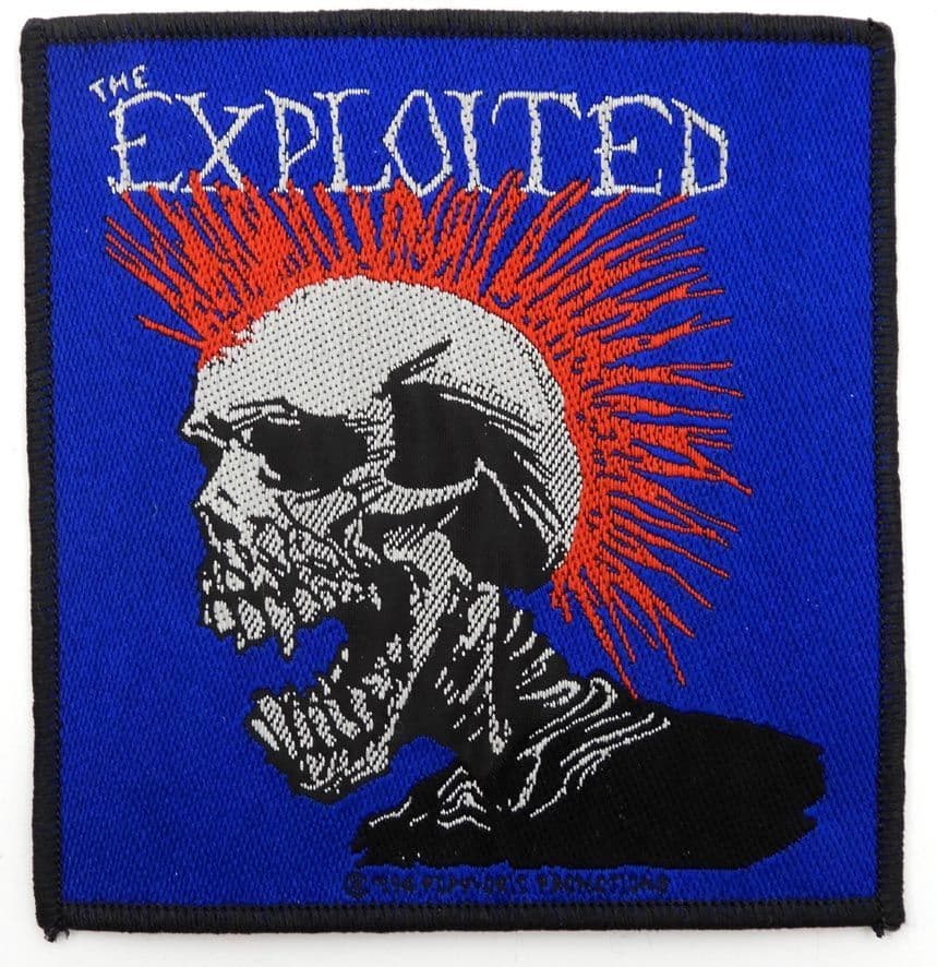 The Exploited - 'Skull' Woven Patch