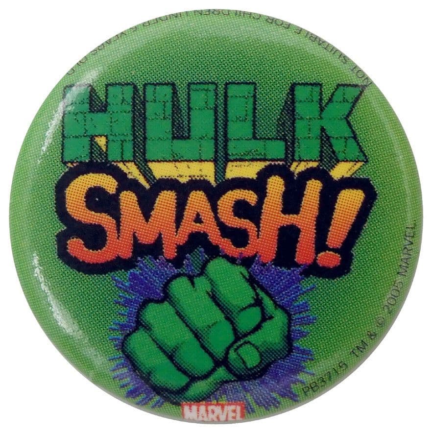 The Incredible Hulk - 'Smash' Button Badge