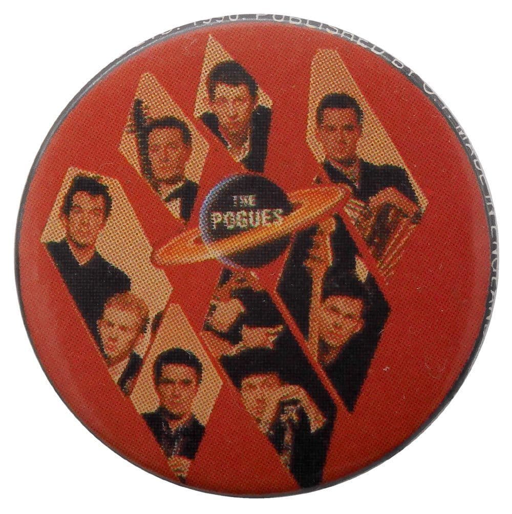 The Pogues - 'Group Diamonds' Button Badge