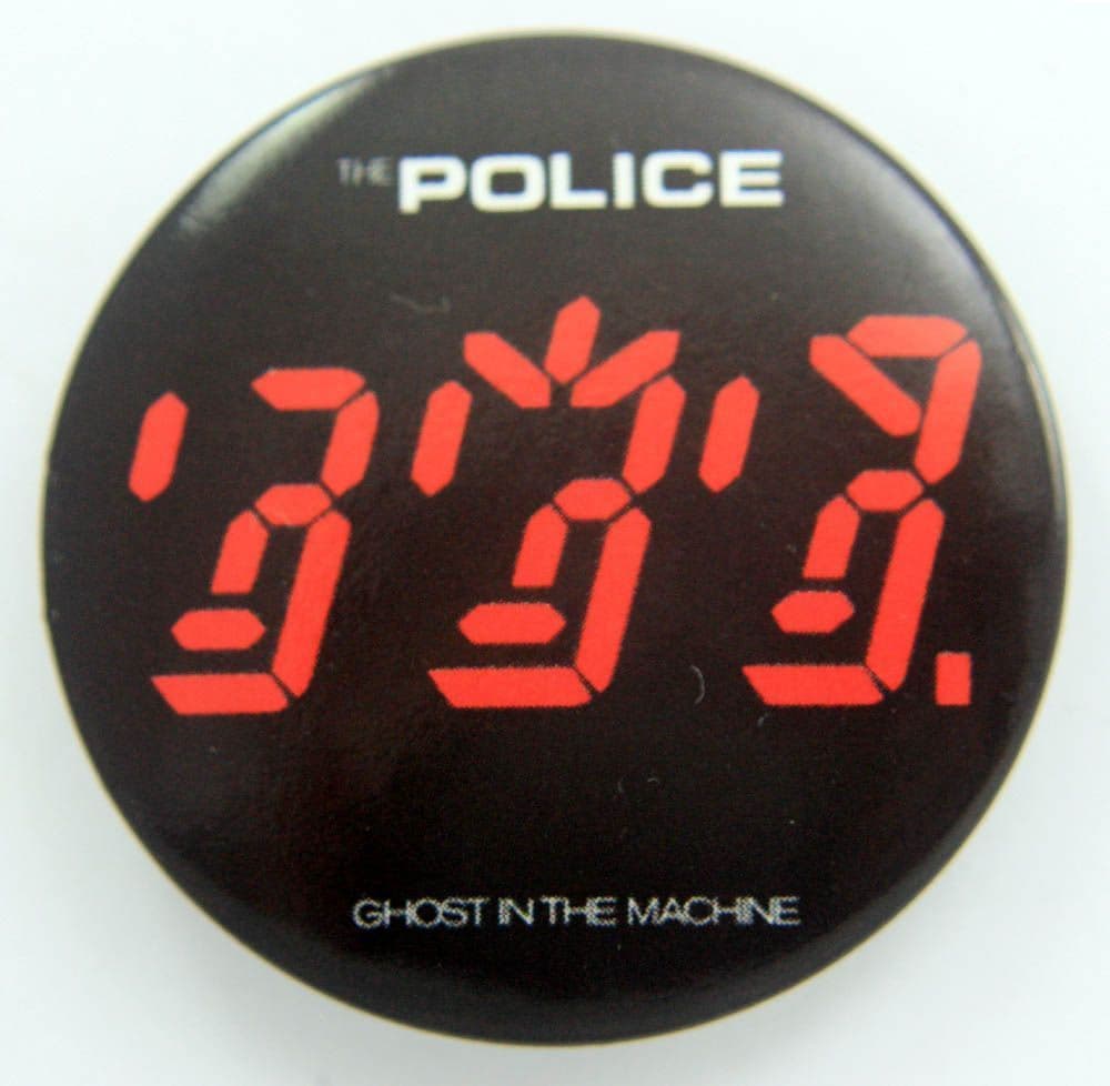 The Police - 'Ghost in the Machine' Large Button Badge