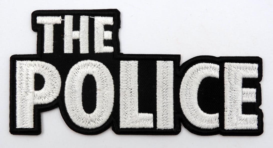 The Police - 'White Logo' Embroidered Patch
