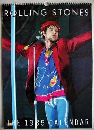The Rolling Stones - '1985' Vintage Calendar
