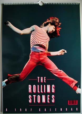The Rolling Stones - '1987' Vintage Calendar