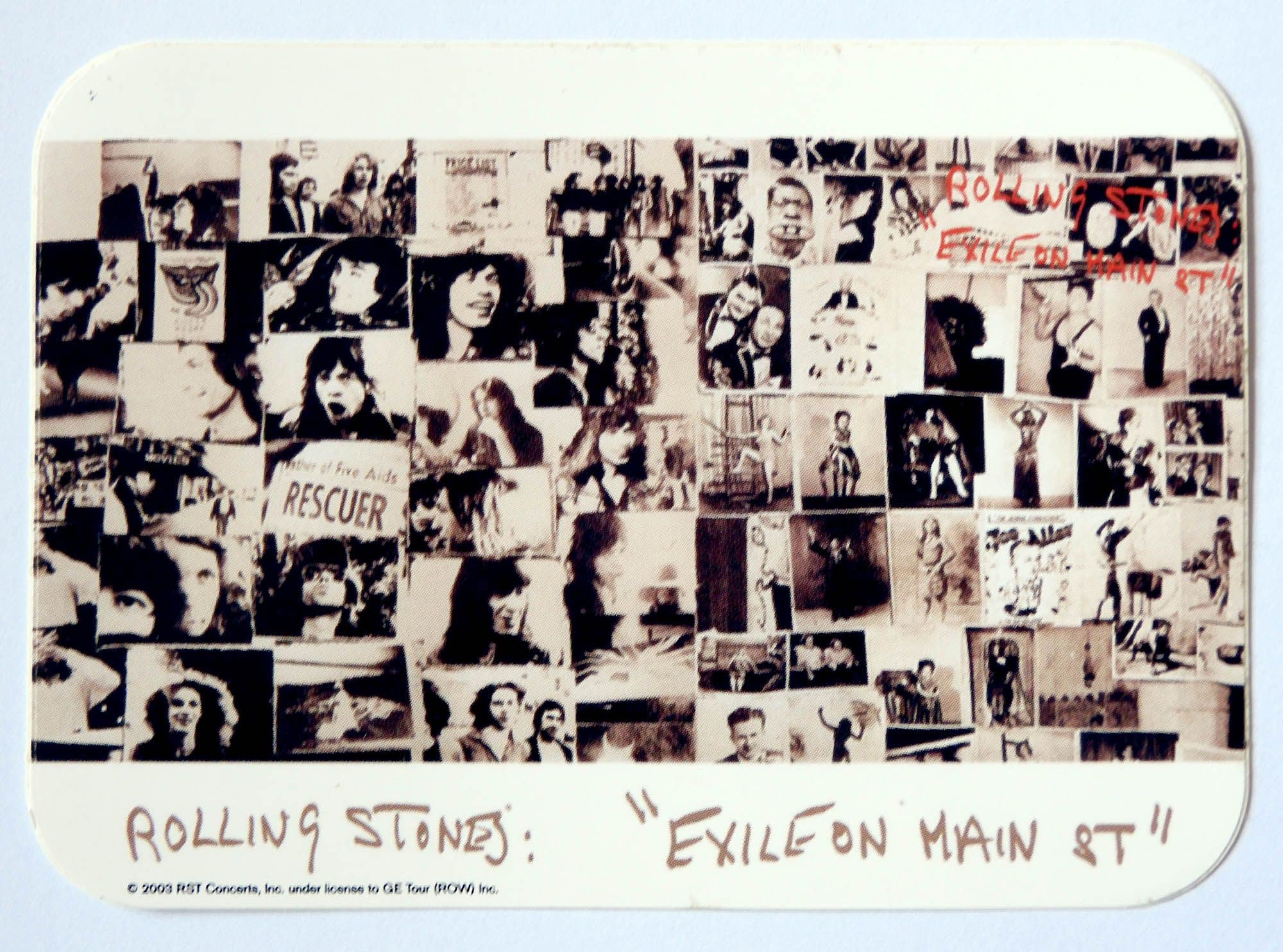The Rolling Stones - 'Exile on Main Street' Sticker