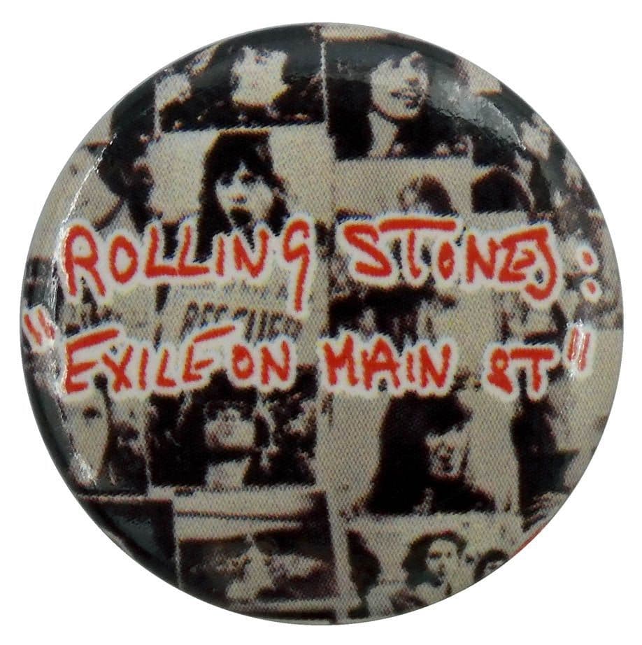 The Rolling Stones - 'Exile Red' Button Badge