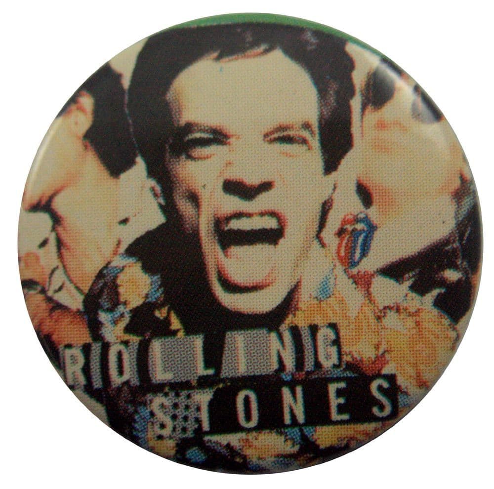 The Rolling Stones - 'Mick Collage' Button Badge