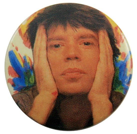 The Rolling Stones - 'Mick Hands' Button Badge