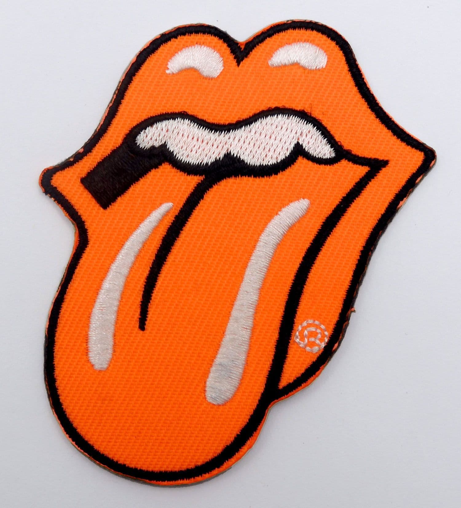 The Rolling Stones - 'Orange Tongue' Small Woven Patch