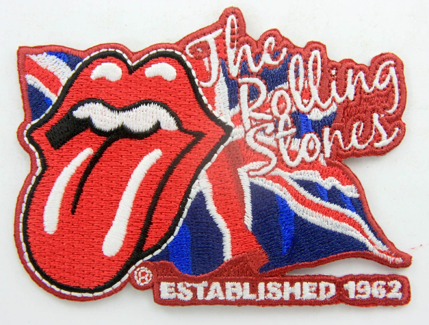 The Rolling Stones - 'Tongue Logo/Union Jack' Embroidered Patch