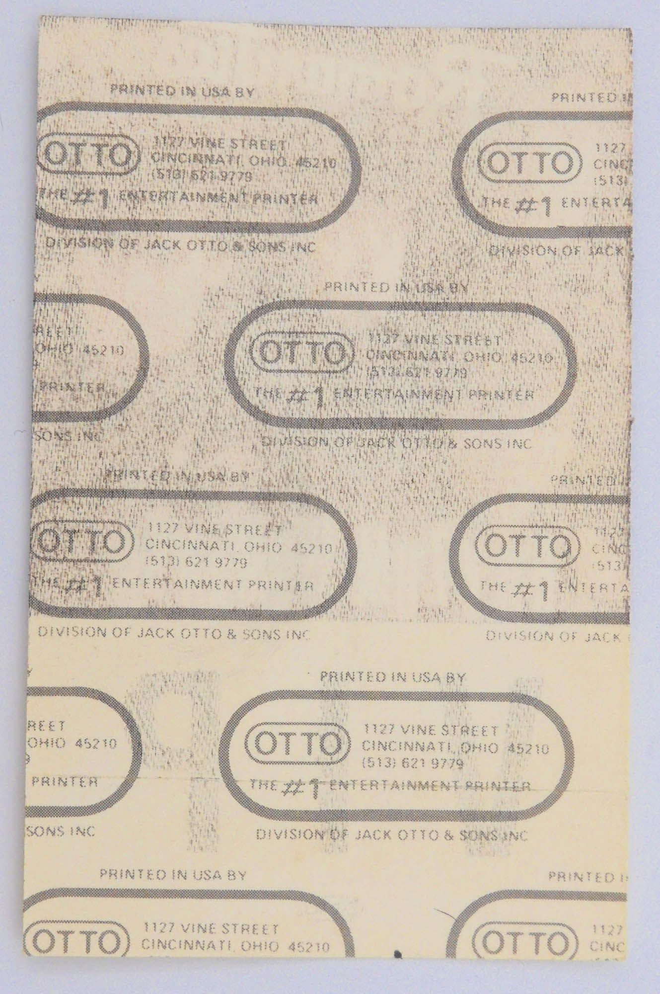 The Romantics - 'Rythm Romance 1985 - VIP' OTTO Backstage Pass