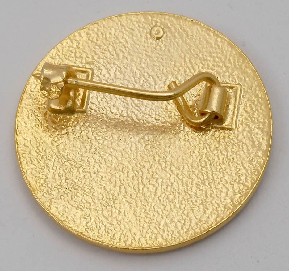 Thin Lizzy - 'Logo' Round Black Enamel Badge