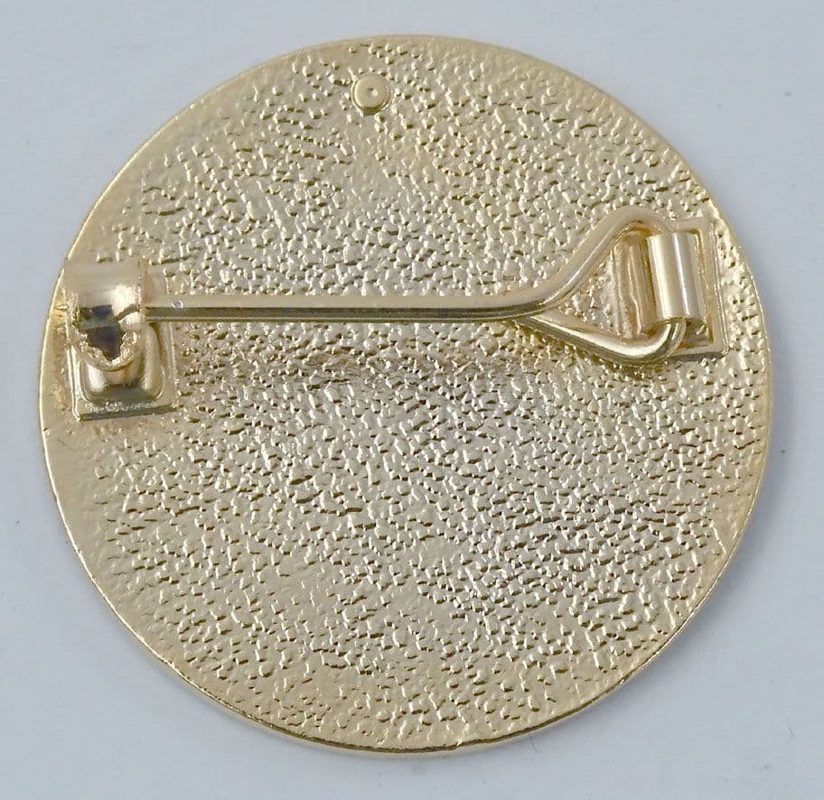 Thin Lizzy - 'Logo' Round Blue Enamel Badge