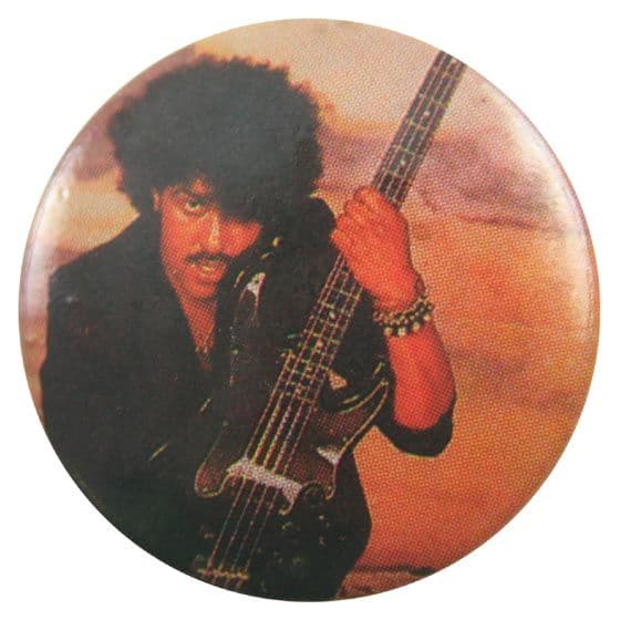 Thin Lizzy - 'Phil in Black' Button Badge