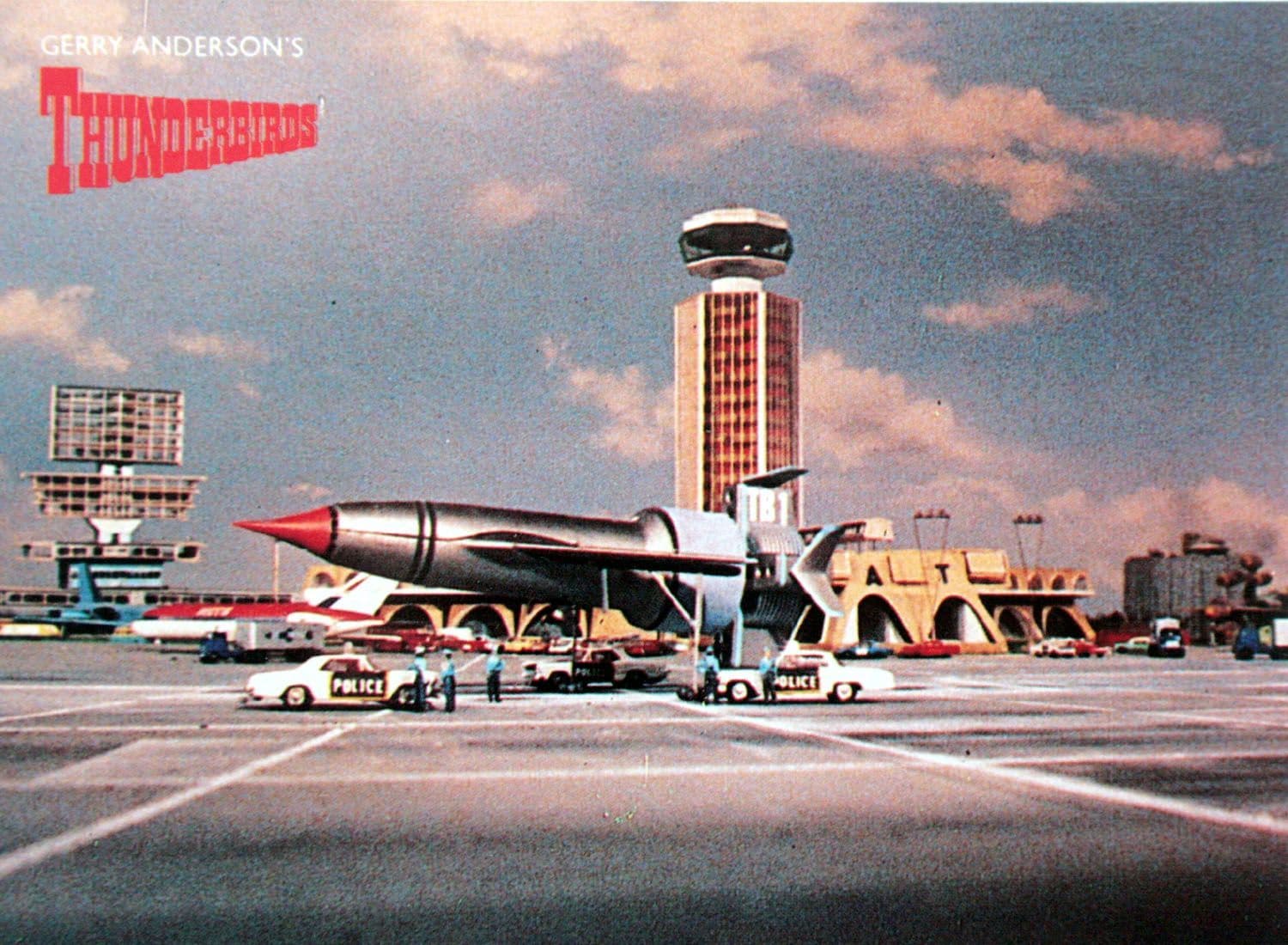 Thunderbirds - 'Thunderbird One at London Airport' Postcard