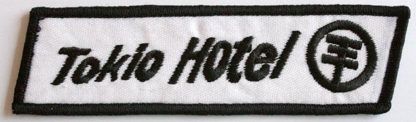 Tokio Hotel - 'Name' White Embroidered Patch
