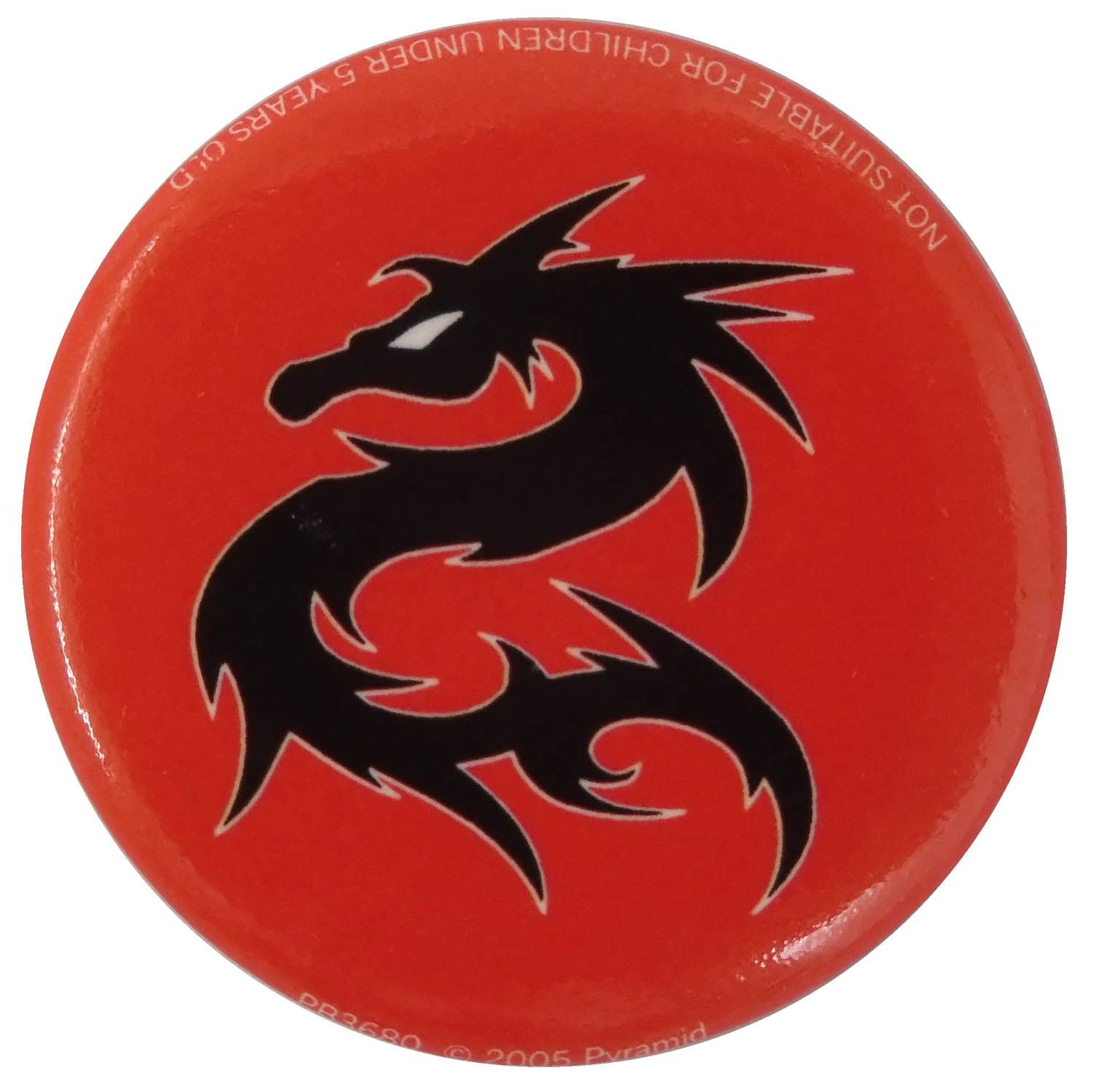 Tribal Dragon - Button Badge