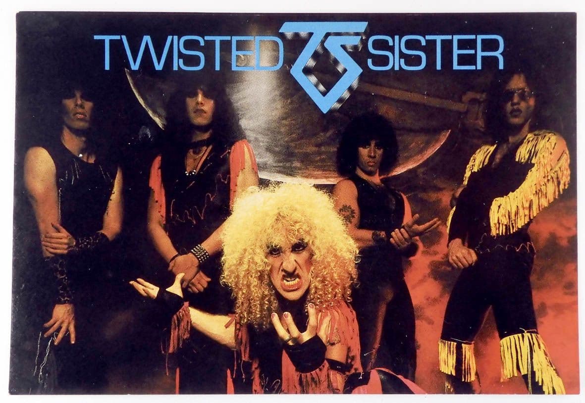 Twisted Sister - 'Dee and Group' Postcard