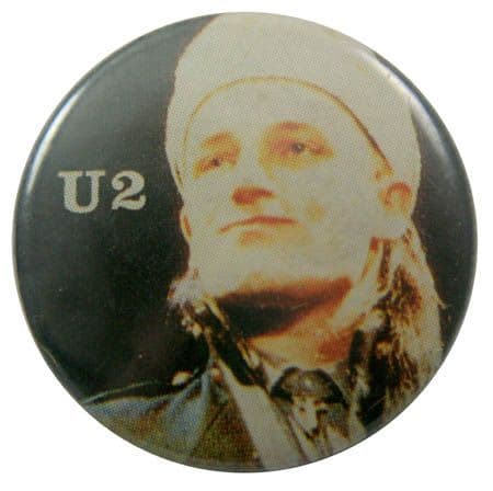 U2 - 'Bono Black' Button Badge