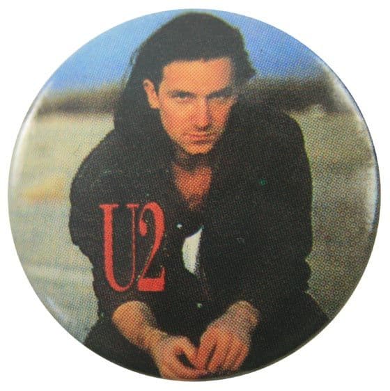 U2 - 'Bono Crouching' Button Badge