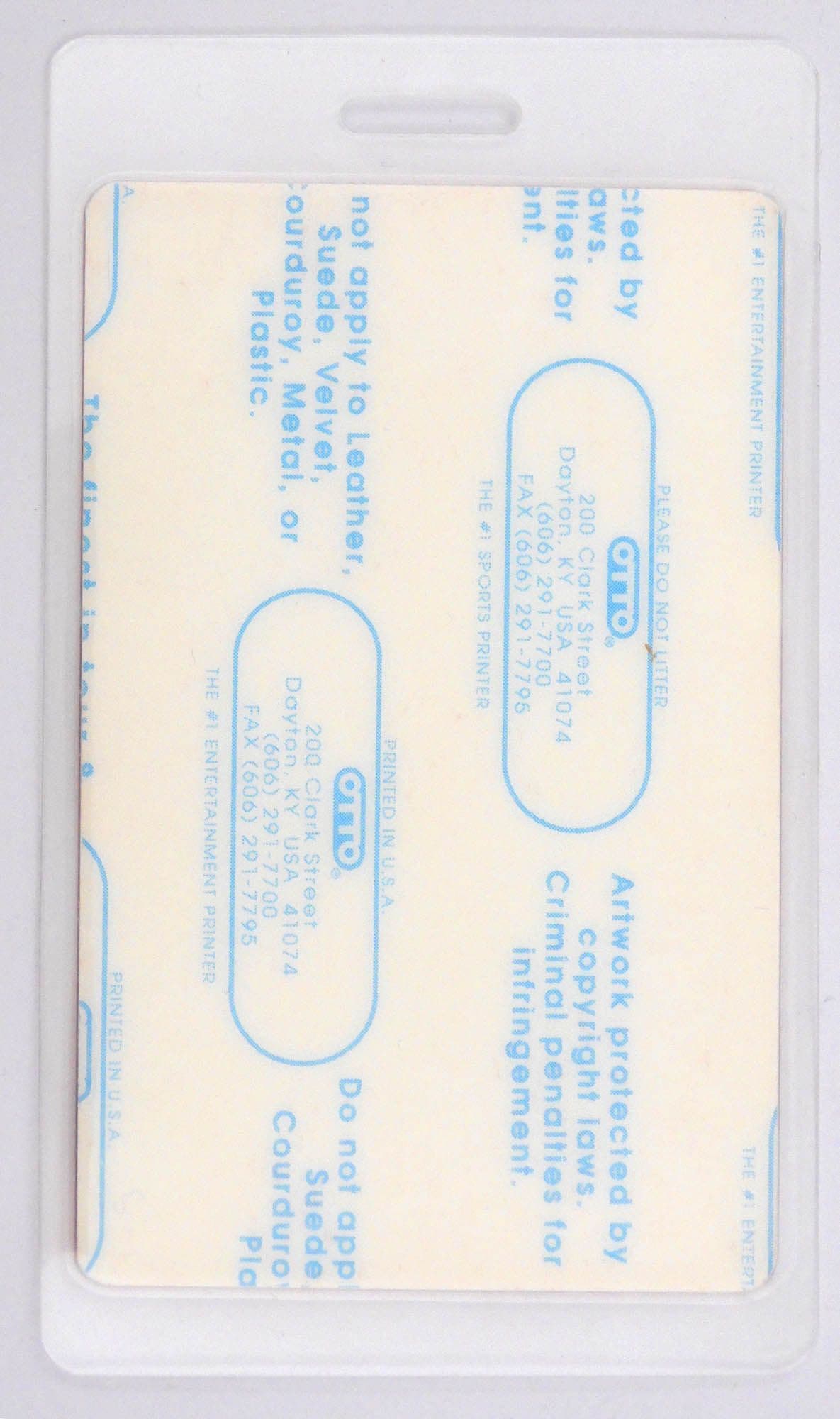 U2 - 'Zoo TV Tour - All Areas' Vintage Laminated Backstage Pass