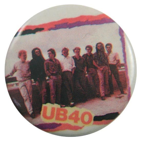 UB40 - 'Group White' Button Badge